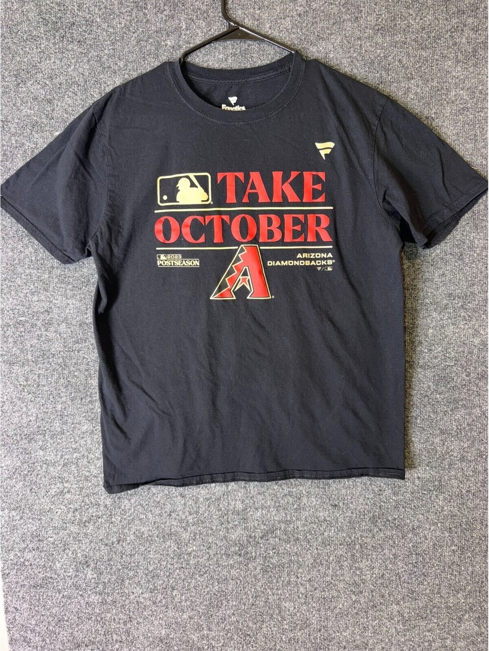 Fanatics Mens Large Arizona Diamondbacks 2023 Postseason Take October T-Shirt